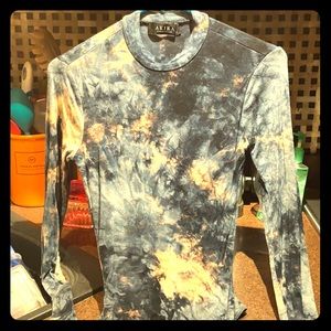Long sleeve body suit. Tie dye Akira M